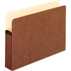 Pendaflex Letter Recycled File Pocket - 8 1/2'' x 11'' - 5 1/4'' Expansion - Red Fiber - Red - 30% Recycled - 50 / Carton