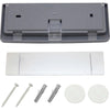 DURABLE CLICK SIGN with Cubicle Panel Pins - 2-1/8'' x 5-7/8'' - 2 Pins - Anti-glare - Acrylic, Aluminum - Updateable - Graphite - 1 Pack - Durable