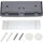 DURABLE CLICK SIGN with Cubicle Panel Pins - 4-1/8'' x 5-7/8'' - 2 Pins - Anti-glare - Acrylic, Aluminum - Updateable - Graphite - 1 Pack - Durable