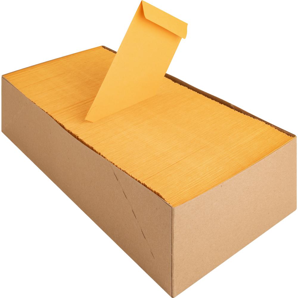 Business Source Little Coin No. 7 Kraft Envelopes - Coin - #7 - 3 1/2'' Width x 6 1/2'' Length - 28 lb - Gummed - Brown Kraft - Kraft - 500 / Box