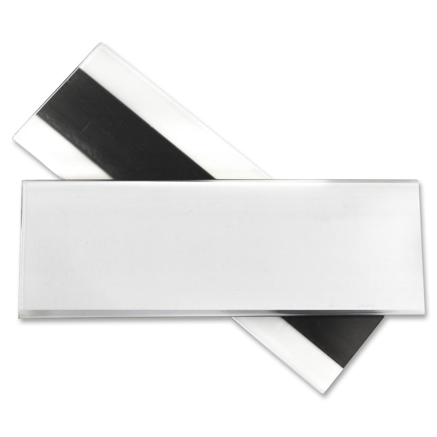 C-Line HOL-DEX Magnetic Shelf/Bin Label Holders - 2-Inch x 6-Inch, 10/BX, 87247