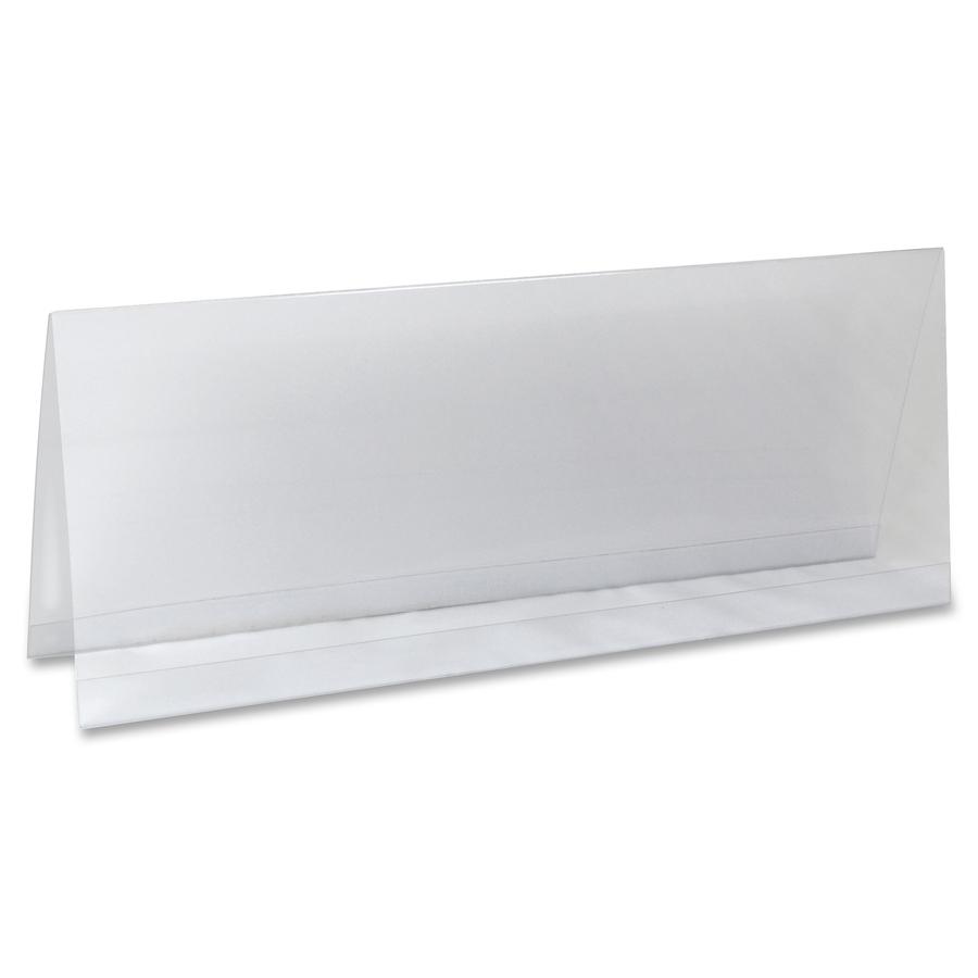 C-Line Heavyweight Rigid Plastic Name Tent Holder - Large Size, 4-1/4 x 11, 25/BX, 87507