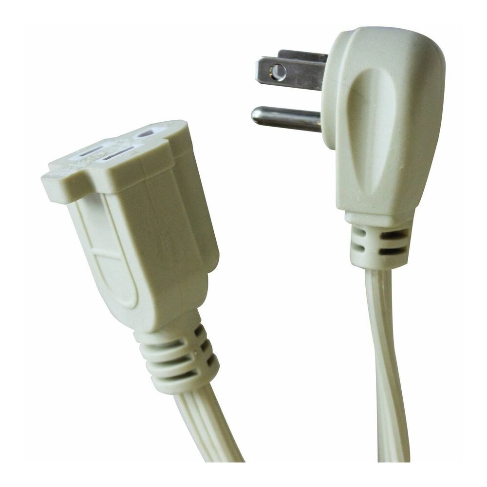 Compucessory Heavy Duty Indoor Extension Cord - 14 Gauge - 125 V AC / 15 A - Beige - 9 ft Cord Length - 1 Each
