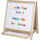 Flipside Chalkboard/Magnetic Board Table Easel - White/Green Surface - Wood Frame - Rectangle - Tabletop - Assembly Required - 1 Each