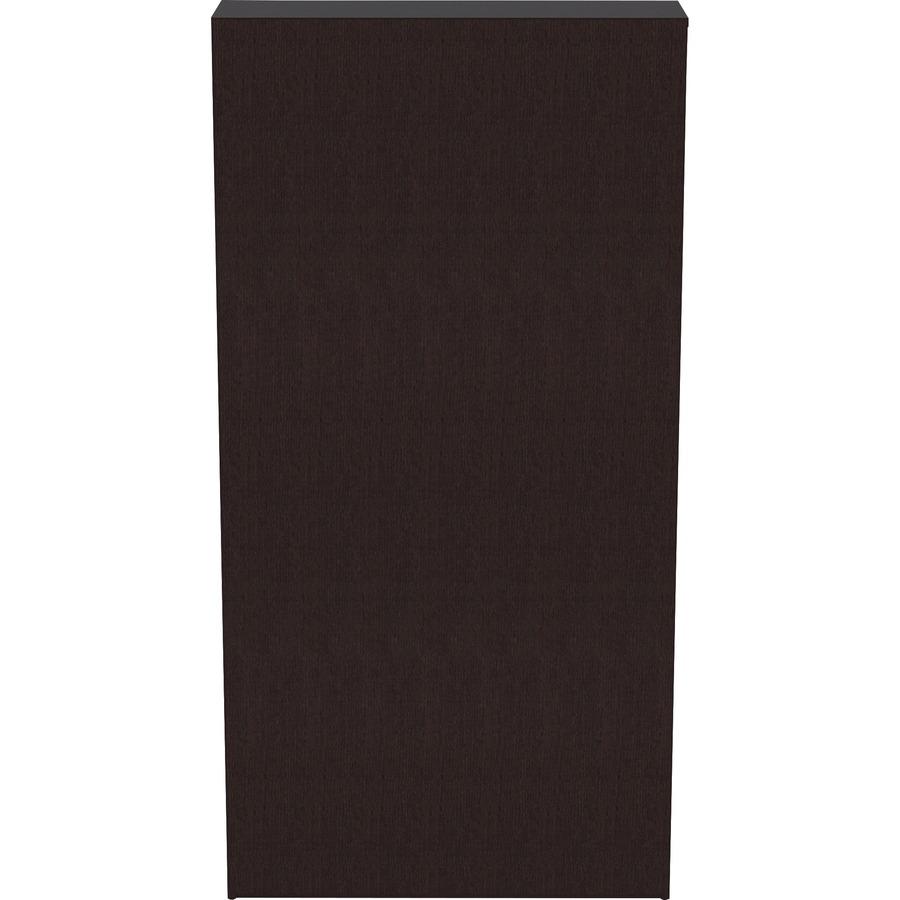 Lorell Laminate Bookcase - 0.8'' Shelf, 36'' x 12''72'' - 6 Shelve(s) - 5 Adjustable Shelf(ves) - Square Edge - Material: Thermofused Laminate (TFL) - Finish: Espresso