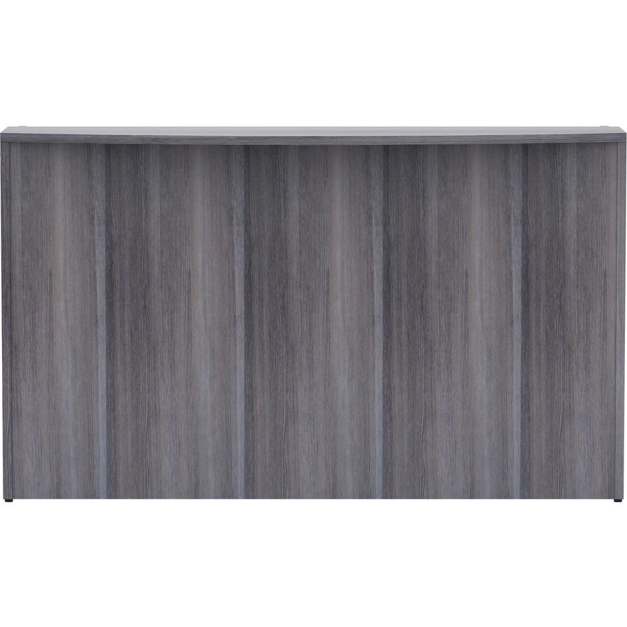 Lorell Essentials Series Front Reception Desk - 72'' x 36''42.5'' Desk, 1'' Top - Finish: Weathered Charcoal Laminate