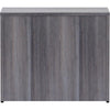 Lorell Essentials Series Box/Box/File Lateral File - 35.5'' x 22''29.5'' Lateral File, 1'' Top - 4 x File, Box Drawer(s) - Finish: Weathered Charcoal Laminate