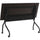 Lorell Flip Top Training Table - Rectangle Top - Four Leg Base - 4 Legs x 60'' Table Top Width x 23.50'' Table Top Depth - 29.50'' Height x 59'' Width x 23.63'' Depth - Assembly Required - Espresso, Black