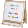 Flipside Chalkboard/Magnetic Board Table Easel - White/Green Surface - Wood Frame - Rectangle - Tabletop - Assembly Required - 1 Each