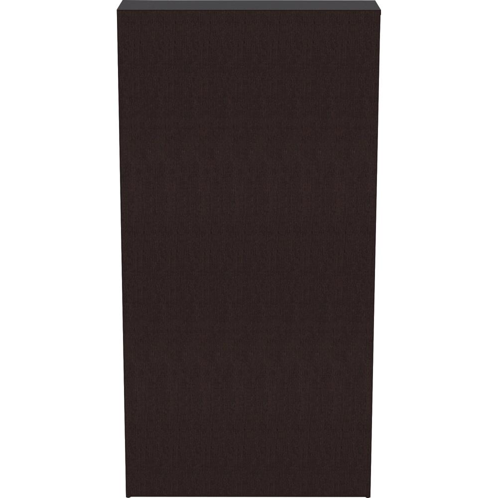 Lorell Laminate Bookcase - 0.8'' Shelf, 36'' x 12''72'' - 6 Shelve(s) - 5 Adjustable Shelf(ves) - Square Edge - Material: Thermofused Laminate (TFL) - Finish: Espresso
