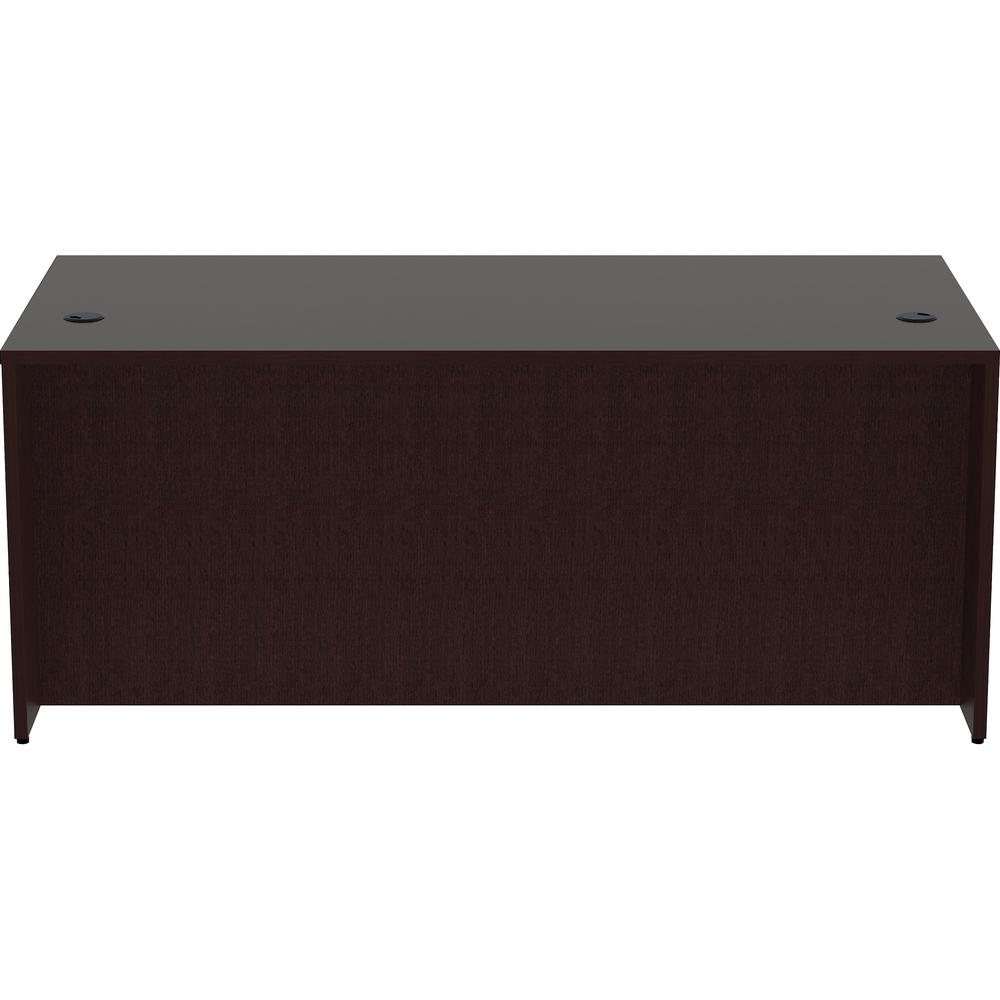Lorell Essentials Series Rectangular Desk Shell - 72'' x 36''29.5'' Desk Shell, 1'' Top - Finish: Espresso