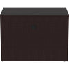 Lorell Essentials Series Return Shell - 42'' x 24''29.5'' Return Shell, 1'' Top - Finish: Espresso
