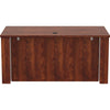 Lorell Essentials Series Sit-to-Stand Desk Shell - 0.1'' Top, 1'' Edge, 60'' x 29''49'' - Finish: Cherry - Laminate Table Top