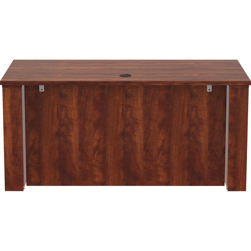 Lorell Essentials Series Sit-to-Stand Desk Shell - 0.1'' Top, 1'' Edge, 60'' x 29''49'' - Finish: Cherry - Laminate Table Top