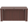 Lorell Essentials Series Sit-to-Stand Desk Shell - 0.1'' Top, 1'' Edge, 60'' x 29''49'' - Finish: Mahogany - Mahogany Laminate Table Top