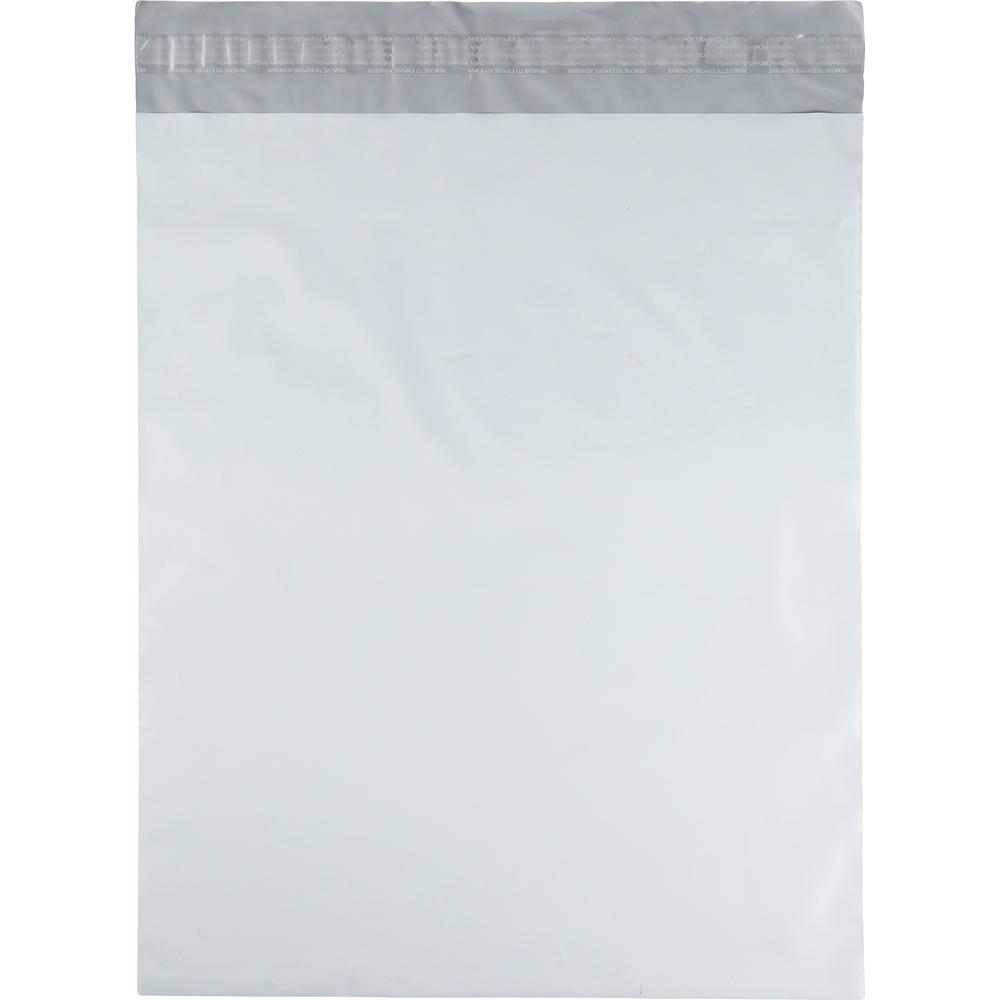 Quality Park White Poly Mailing Envelopes - Catalog - 14'' Width x 17'' Length - Self-sealing - Polypropylene - 100 / Pack - White