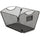 Safco Onyx Mesh Desktop Tub File - 9.5'' Height x 12.5'' Width x 13.8'' DepthDesktop - Powder Coated - Black - Steel - 1 Each