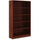 Lorell Laminate Bookcase - 0.8'' Shelf, 36'' x 12''60'' - 5 Shelve(s) - 4 Adjustable Shelf(ves) - Square Edge - Material: Thermofused Laminate (TFL) - Finish: Cherry