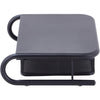 Lorell Mesh Wire Monitor Stand - Desktop - Powder Coated - Steel - Black
