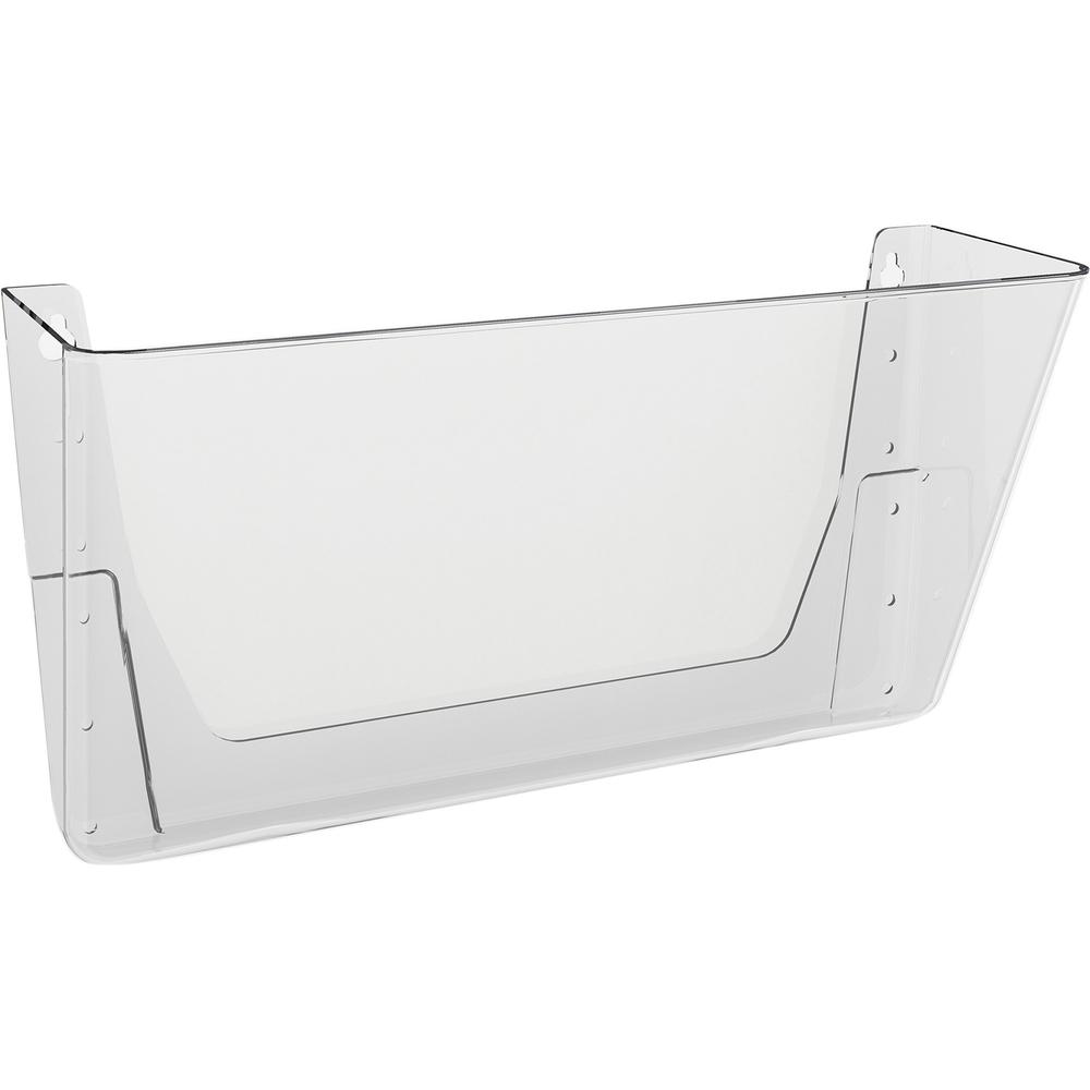 Deflecto EZ Link Stackable DocuPocket - 1 Compartment(s) - 7'' Height x 13'' Width x 4'' Depth - Stackable - Clear - Plastic - 1 Each - deflecto