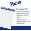 Pacon Unruled Easel Pads - 50 Sheets - Plain - Stapled/Glued - Unruled - 27'' x 34'' - White Paper - Chipboard Cover - Perforated, Bond Paper - 50 / Pad