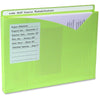 C-Line Write-On Poly File Jackets - Assorted Colors, 11 X 8-1/2, 25/BX, 63060