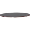 Lorell Essentials Conference Tabletop - Laminated Round, Mahogany Top - 47.25'' Table Top Width x 47.25'' Table Top Depth x 1.25'' Table Top Thickness - 1'' Height - Assembly Required - Wood Top Material