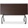 Lorell Flip Top Training Table - Rectangle Top - Four Leg Base - 4 Legs x 60'' Table Top Width x 23.60'' Table Top Depth - 29.50'' Height x 59'' Width x 23.63'' Depth - Assembly Required - Black, Mahogany