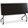 Lorell Flip Top Training Table - Rectangle Top - Four Leg Base - 4 Legs x 72'' Table Top Width x 23.50'' Table Top Depth - 29.50'' Height x 70.88'' Width x 23.63'' Depth - Assembly Required - Espresso, Bla