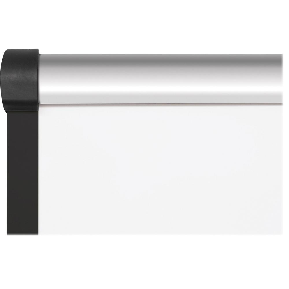 Lorell Dry-Erase Marker Board - 48'' (4 ft) Width x 36'' (3 ft) Height - Porcelain Enameled Steel Surface - Satin Aluminum Frame - Magnetic - Ghost Resistant - 1 Each