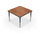 Activity Table - 60'' Square - Amber Cherry Top Surface - Black Edgeband - BALT