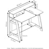 Furinno Simplistic A Frame Computer Desk, Columbia Walnut