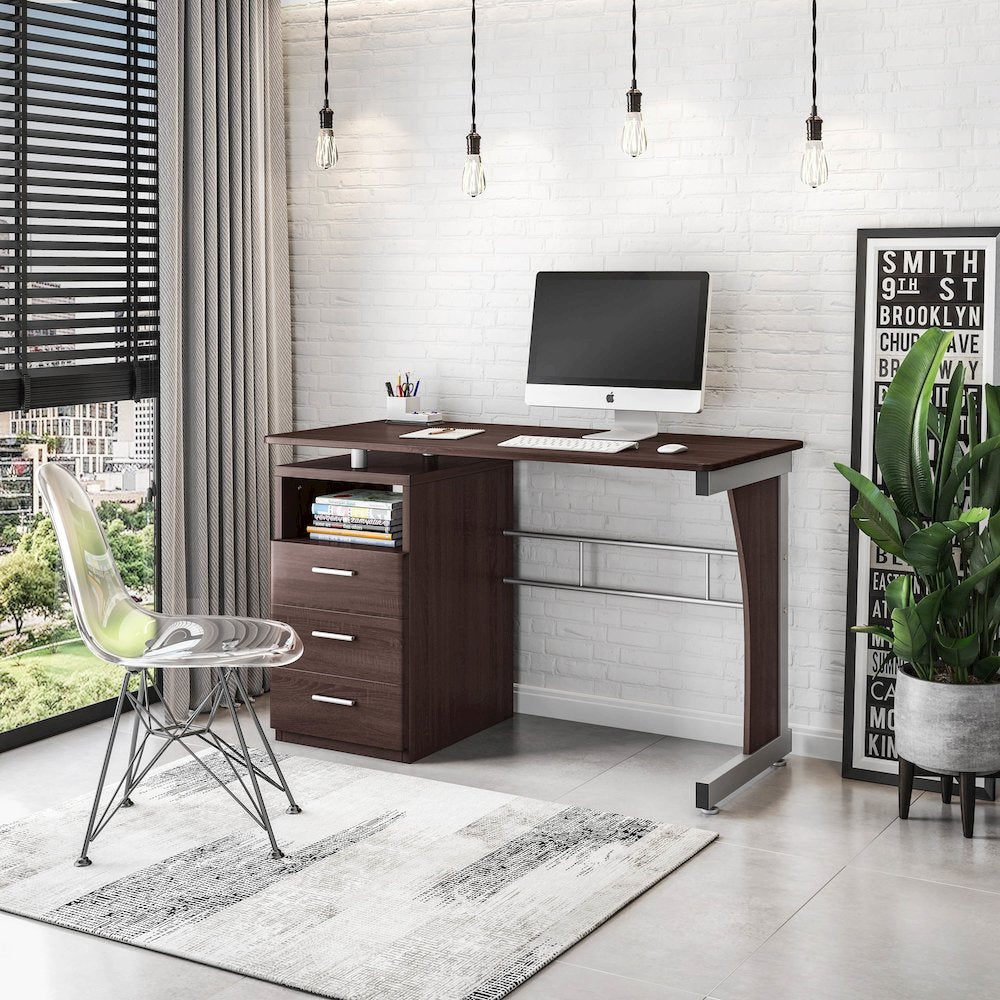 Computer Desk with Ample Storage - Techni Mobili
