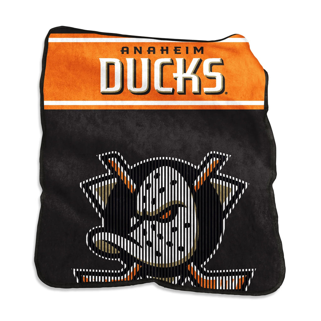 Anaheim Ducks Blanket 60x80 Raschel Throw - Logo Brands