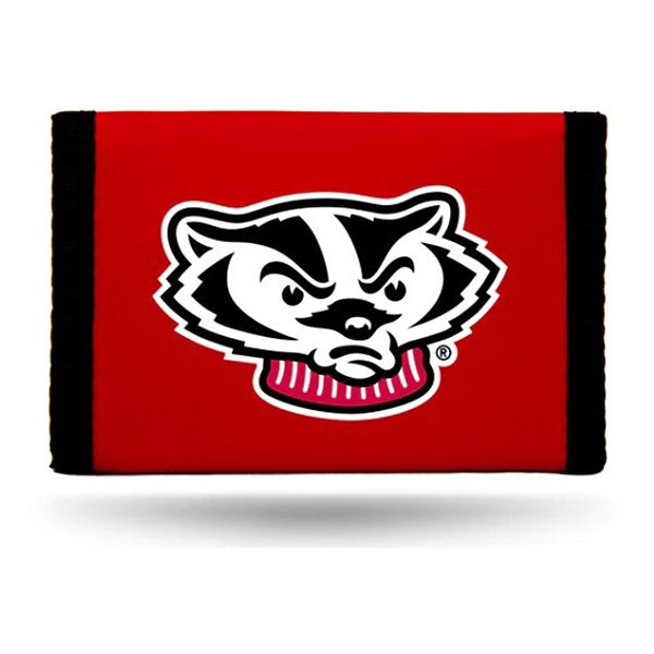 Wisconsin Badgers Wallet Nylon Trifold Red -