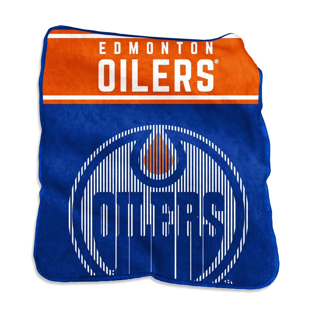 Edmonton Oilers Blanket 60x80 Raschel Throw - Logo Brands