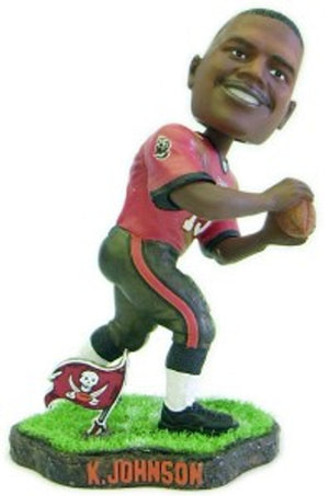 Tampa Bay Buccaneers Keyshawn Johnson Game Worn Forever Collectibles Bobblehead CO - Forever Collectibles