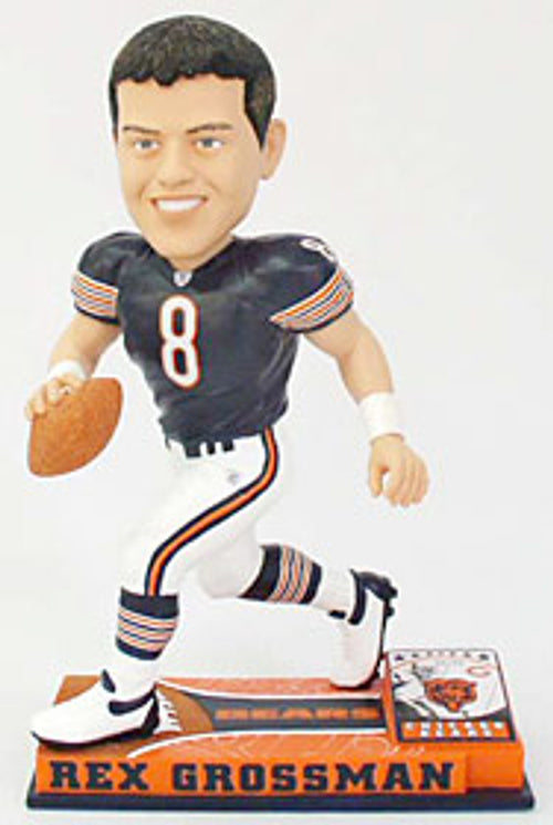 Chicago Bears Rex Grossman Forever Collectibles On Field Bobblehead CO - Forever Collectibles