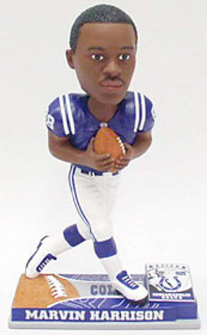 Indianapolis Colts Marvin Harrison Forever Collectibles On Field Bobblehead CO - Forever Collectibles