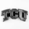 TCU Horned Frogs Auto Emblem Silver Chrome - Team Promark