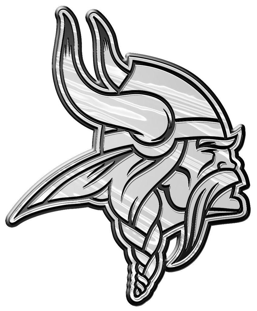 Minnesota Vikings Auto Emblem - Silver - Team Promark