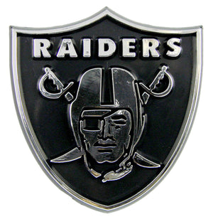 Las Vegas Raiders Auto Emblem - Silver - Team Promark