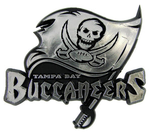 Tampa Bay Buccaneers Auto Emblem - Silver - Team Promark