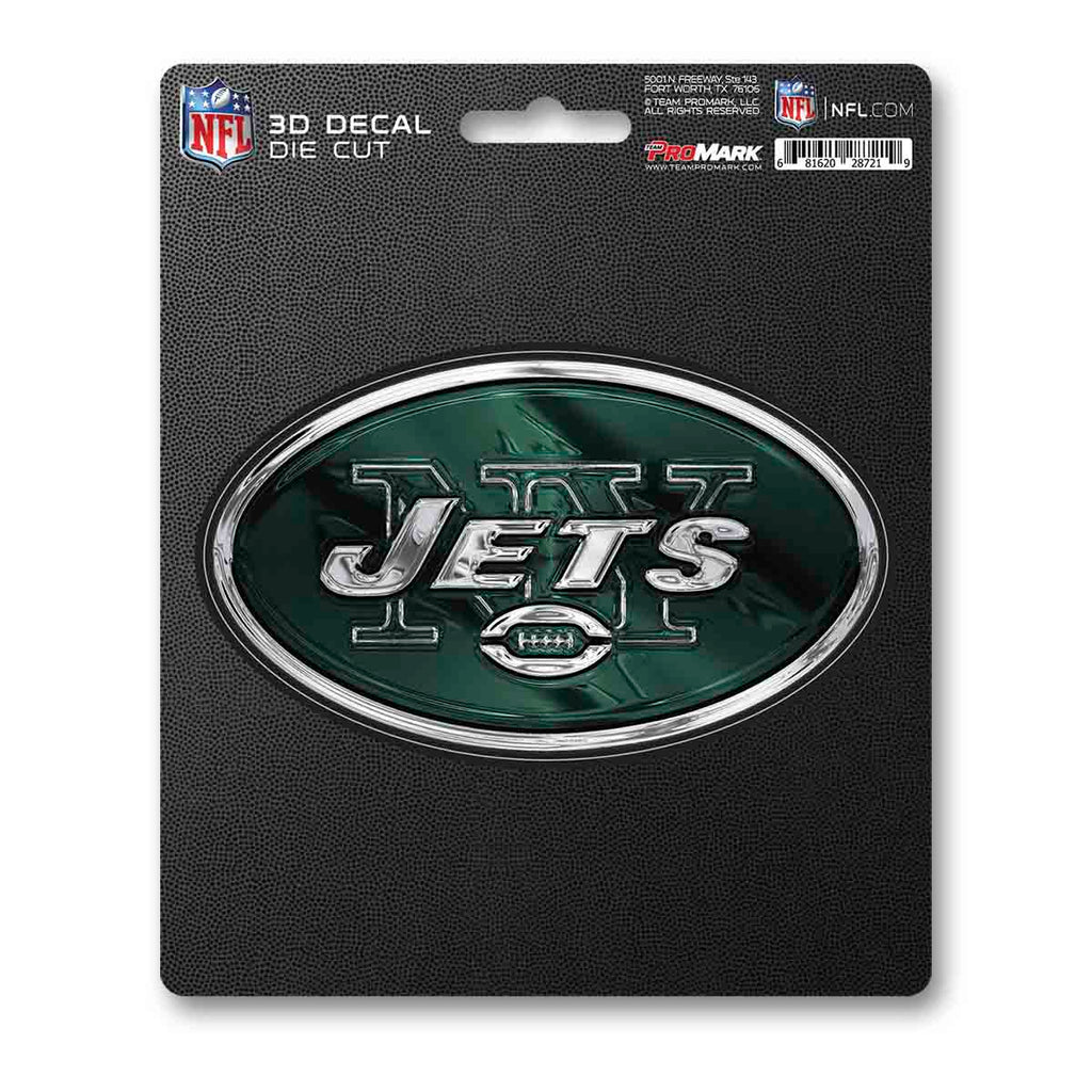 New York Jets Decal 5x8 Die Cut 3D Logo Design - Fan Mats