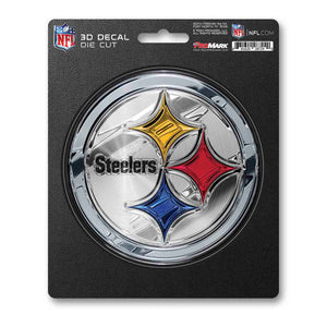 Pittsburgh Steelers Decal 5x8 Die Cut 3D Logo Design - Fan Mats