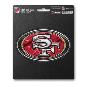 San Francisco 49ers Decal 5x8 Die Cut 3D Logo Design - Fan Mats