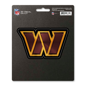 Washington Commanders Decal 5x8 Die Cut 3D Logo Design - Fan Mats