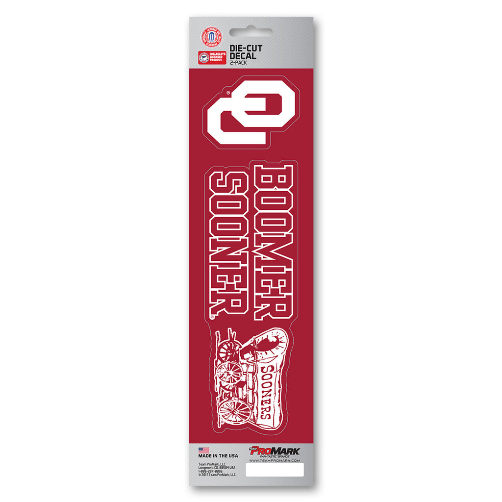 Oklahoma Sooners Decal Die Cut Slogan Pack - Team Promark
