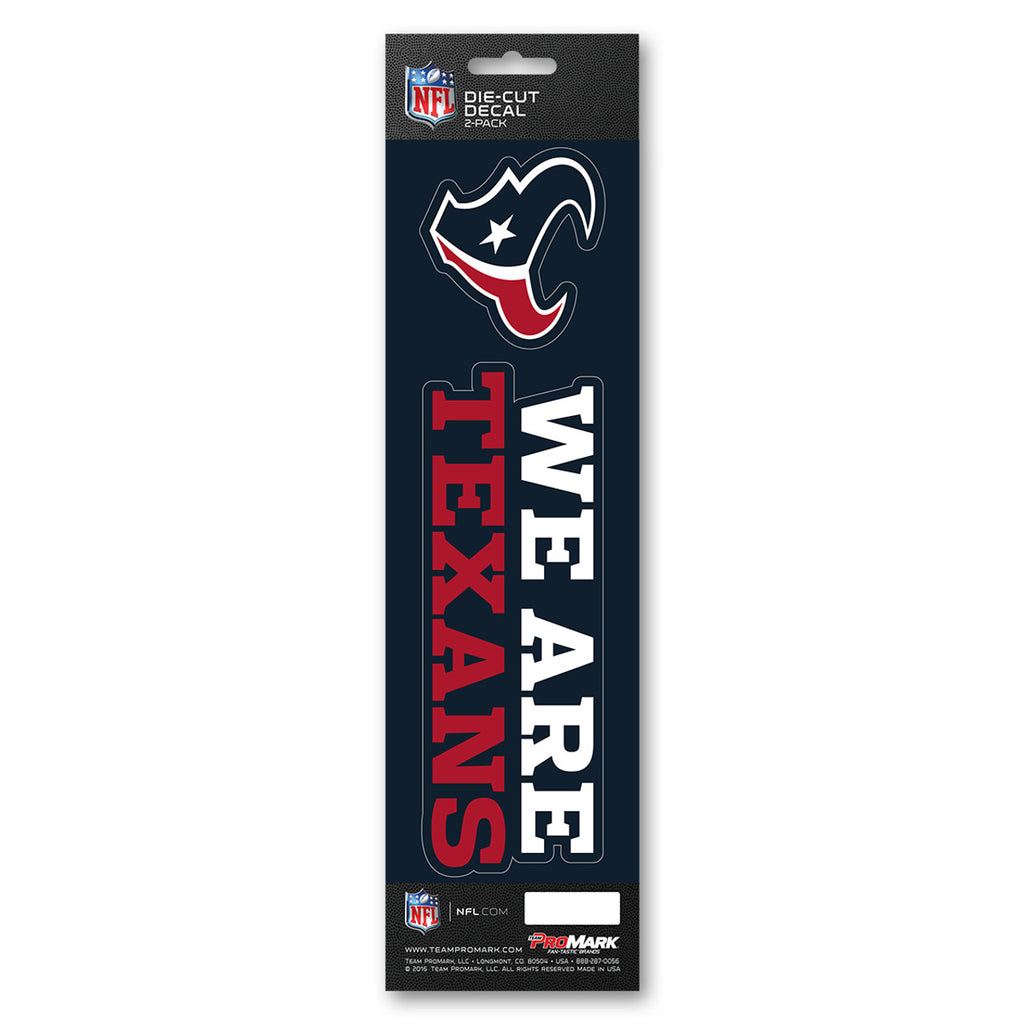 Houston Texans Decal Die Cut Slogan Pack - Team Promark