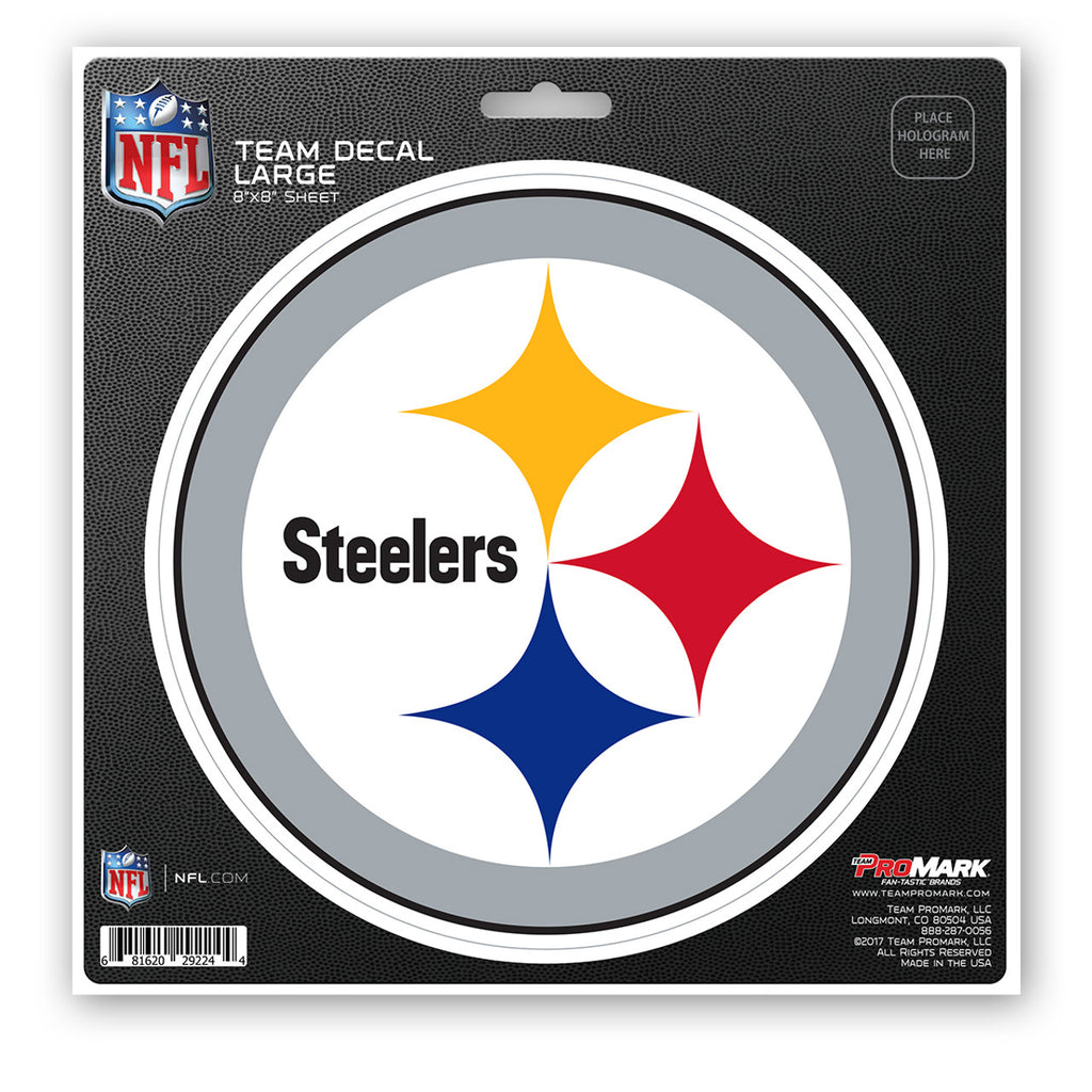 Pittsburgh Steelers Decal 8x8 Die Cut - Team Promark